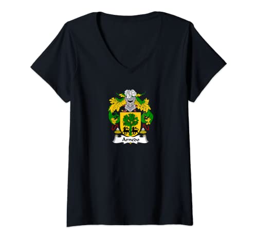 Mujer Escudo de armas Arnedo - Escudo de la familia Camiseta Cuello V