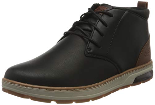 Skechers Evenston Renli, Botas Chukka Hombre, Black, 44 EU