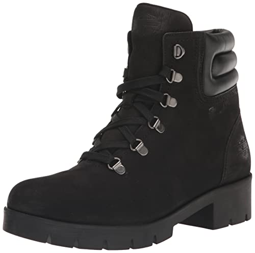 HARLEY-DAVIDSON FOOTWEAR Botas de motocicleta Trawood para mujer, Negro -, 37.5 EU