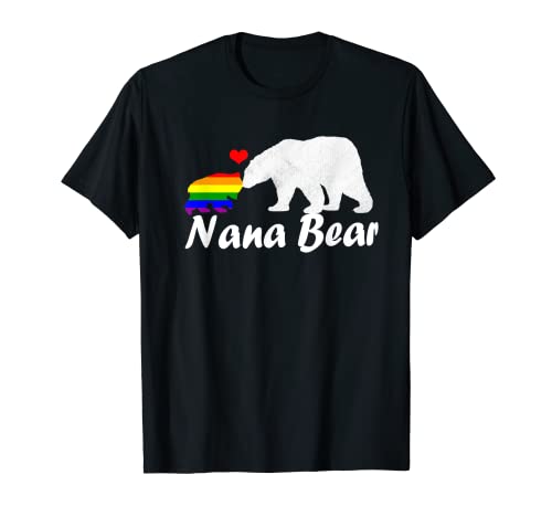 LGBT Nana Bear Orgullo Gay Igualdad Derechos Arco iris Camiseta