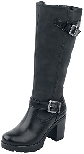 REFRESH 170137, Botas de Moda Mujer, Negro, 39 EU