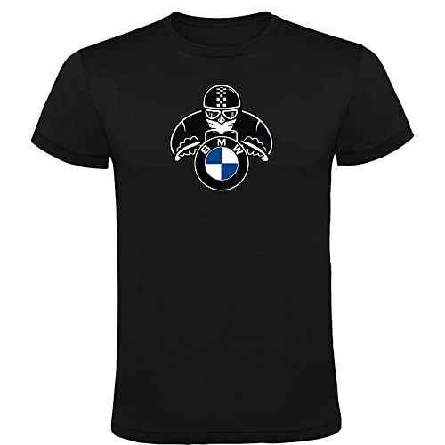 Camiseta Moto Hombre 100% Algodón tee para BMW Mottorad Camisa (M)