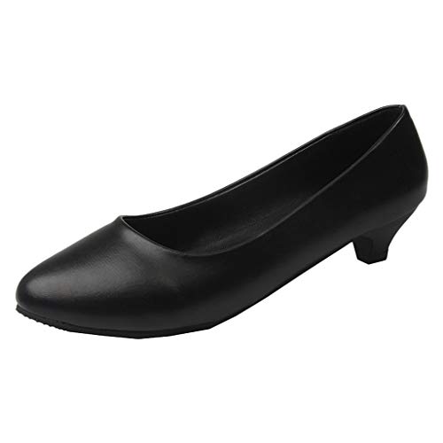 Zapatos de mujer individuales Salvaje Tacones altos Zapatos de trabajo casuales negros ofertas hoy Zapatos de mujer, Negro , 40 EU