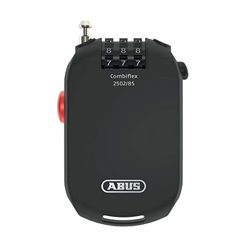 Abus Combiflex Pro 2502 Cable Antirrobo, Negro, 85 cm