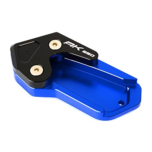 STAFU Extensión De Soporte Lateral para Ampliación De Pie De Pata De Cabra De Motocicleta con Logo para KYMCO AK550 AK 550 2017-2022 (Color : BLU)