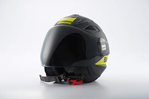 Blauer - Casco Brat XS BLACK MATT/YELLOW