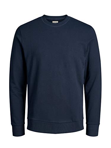 Jack & Jones Jjeholmen Sweat Crew Neck Noos, Suéter para Hombre, Azul (Navy Blazer), X-Large