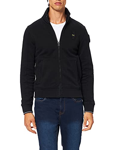 Blauer Felpa Aperta Sudadera, 999 Nero, L para Hombre