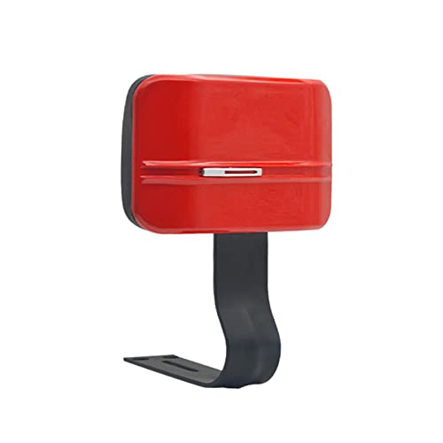 Funtasica Respaldo de trasero PU cuero asiento respaldo almohadilla cómoda impermeable suave Sissy para reemplazo de motocicleta eléctrica, Rojo