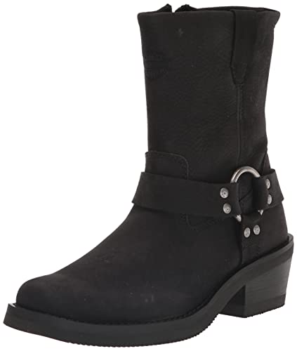 HARLEY-DAVIDSON FOOTWEAR Arnés Korsen, Bota a la Altura de la Pantorrilla Mujer, Negro, 39.5 EU