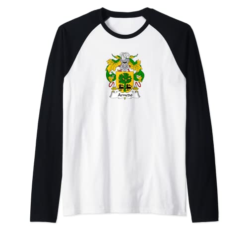 Escudo de armas Arnedo - Escudo de la familia Camiseta Manga Raglan