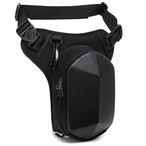 Gutriff Bolsa de Pierna con Correas Ajustables para Hombres y Mujeres, Muslo y Bolsa Deportiva para Correr, Montar a Caballo, Motocicleta, Deportes, Trabajo (NEGRO9)