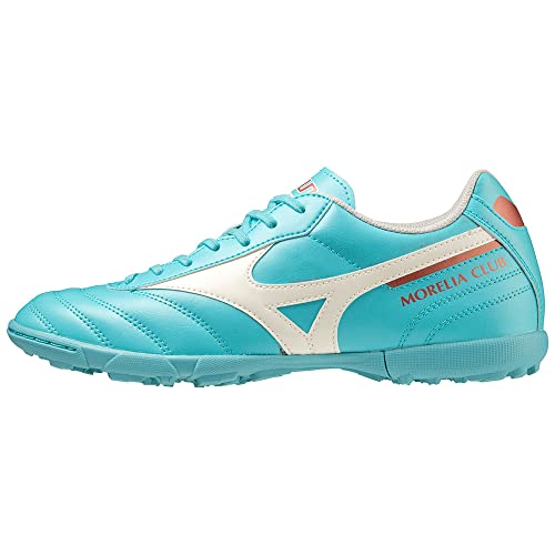 Mizuno Morelia Ii Club As Zapatillas de fútbol para Unisex adulto, Azul (Blue Curacao/Snow White/Red Brown Satin), 40 EU