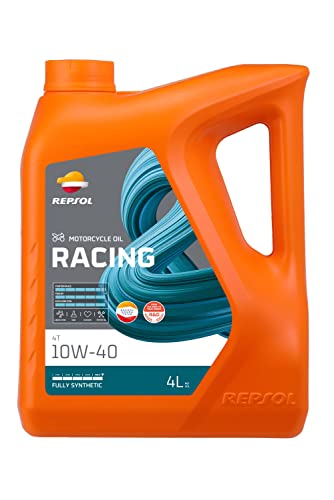 REPSOL aceite lubricante sintético para moto RACING 4T 10W-40 4L