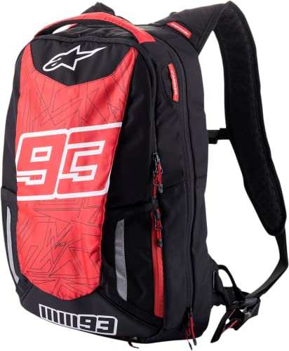 Alpinestars MM93 Jerez v2 mochila (Black/Red,One Size)