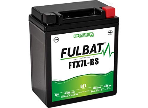 FULBAT - BATERÍA DE MOTO FULBAT GEL FTX7L-BS / YTX7L-BS 12 V 6,3 AH 100 A