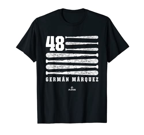 Alemán Márquez Vintage Bandera Denver Patriotic Baseball Jugador Camiseta