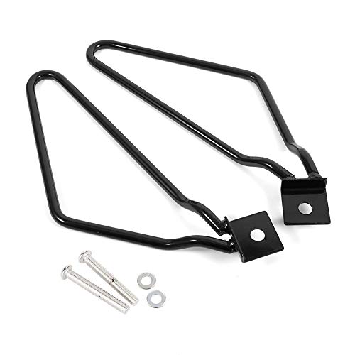 Soporte de Montaje de Alforjas, 2x Soporte de Montaje de Alforjas de Motocicleta Soporte para XL883/1200 HD1450/1584 para Alforja de Motocicleta Izquierda y Derecha