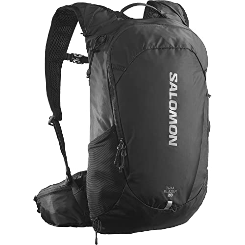 Salomon Trailblazer 20 Mochila de senderismo Unisex, Versatilidad, Fácil de usar, Comodidad y ligereza, Black, Black