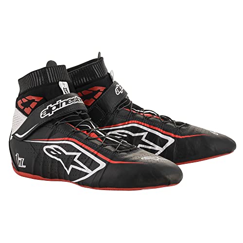 Tech 1-Z V2 Driving Shoes SFI - 2020 Model - Size 10.5 - Black/White/Red (2715120-123-10.5)