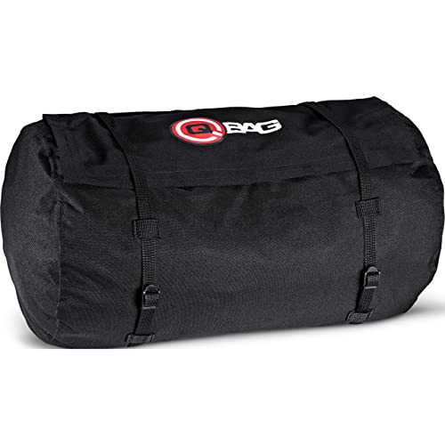 QBag Bolsa trasera Bolsa para motos Rollo de equipaje Rodillo impermeable de motocicleta impermeable 03, Rollo de equipaje de motocicleta, Bolsa de motocicleta impermeable, robusto, 60 litros de espacio de almacenamiento, negro