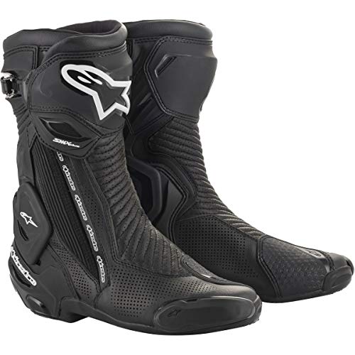 Alpinestars SMX Plus V2 Botas de montar para motocicleta, color negro, 43