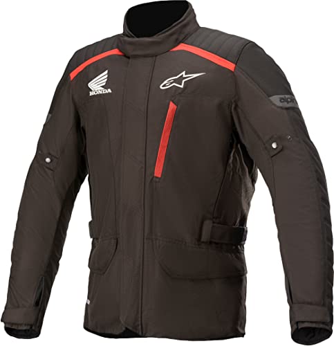 Alpinestars Honda Gravity Drystar - Chaqueta textil para moto, blanco / rojo, L