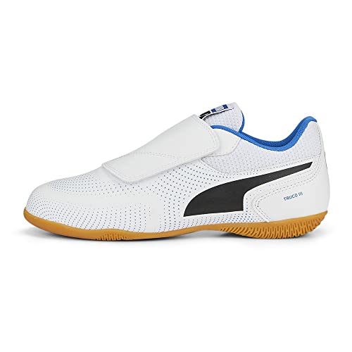 PUMA Truco III V Jr, Botas de fútbol, White, 34.5 EU