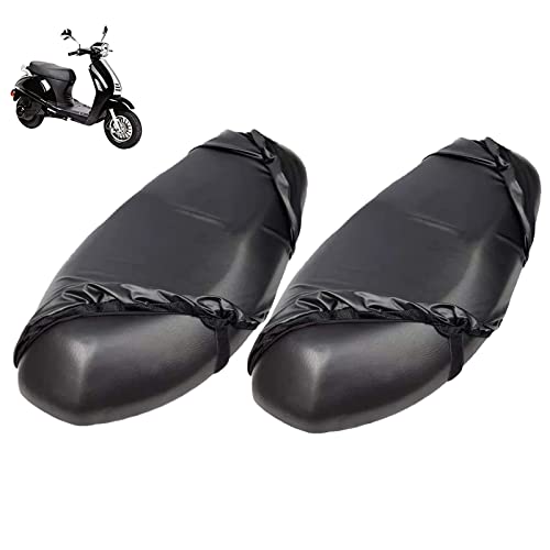 2 Piezas EléCtrico Funda de Asiento de Moto,Asiento de Motocicleta Ciclomotor Asiento CojíN,Funda de Asiento Universal para Moto, Adecuado para la MayoríA de Los Cojines de Scooter de Motocicleta