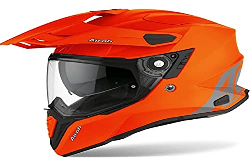 Airoh Cm32 Casco de Moto, Hombre, Naranja, XXL