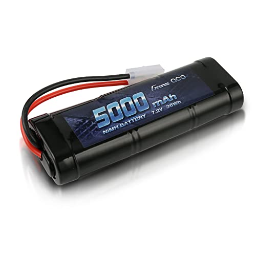 Gens ace 6S NiMH Battery 7.2V 5000mAh 50C Estuche rígido NiMH Paquete de batería con Tamiya-Plug para RC Coche Avión Helicóptero Barco Camión Coche