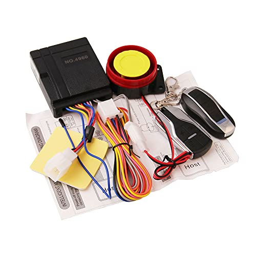 CENPEK Sistema de alarma de motocicleta, alarma de seguridad antirrobo, 12V Universal, 125dB, arranque del motor de control remoto