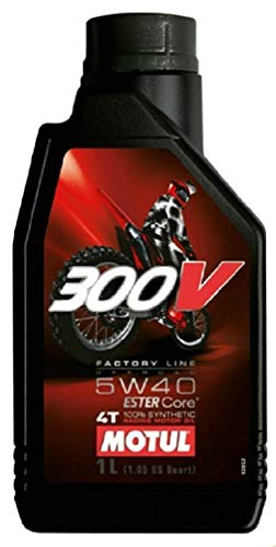 RS Motul 300 V Factory Line 5W40 Ester Aceite de motor totalmente sintético Off Road, 1 litro