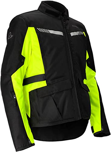 ACERBIS 0024667.318.064 Chaqueta, Negro/Amarillo, M Unisex Adulto