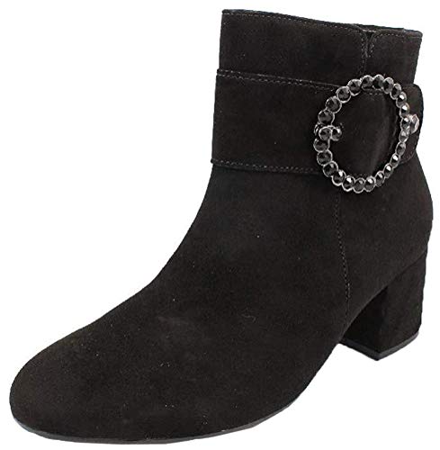 Gabor 35.814 Heritage - Botas de piel de ante para mujer, color Negro, talla 37 EU