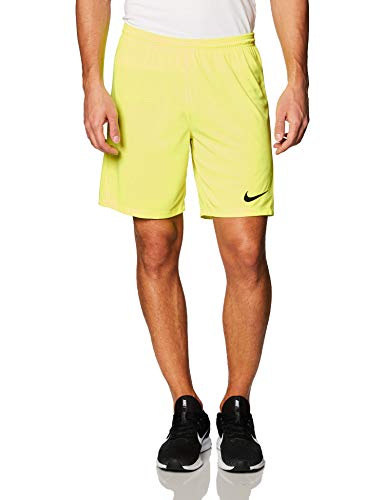 Nike M NK Dry Park III Short Nb K - Pantalones Cortos de Deporte, Hombre, Amarillo (Volt/ Black), M