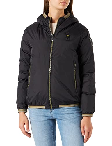 Blauer Chaqueta Corta Reversible Acolchada, 999 Negro, XXL para Mujer