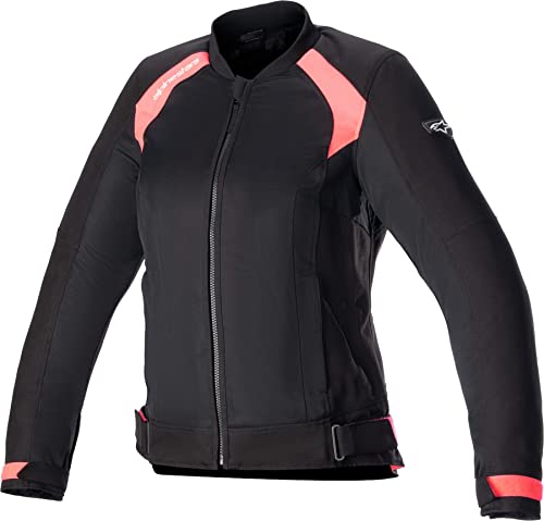 Alpinestars Eloise V2 Air Chaqueta Textil para Motocicletas para Damas (Black/Pink,XL)