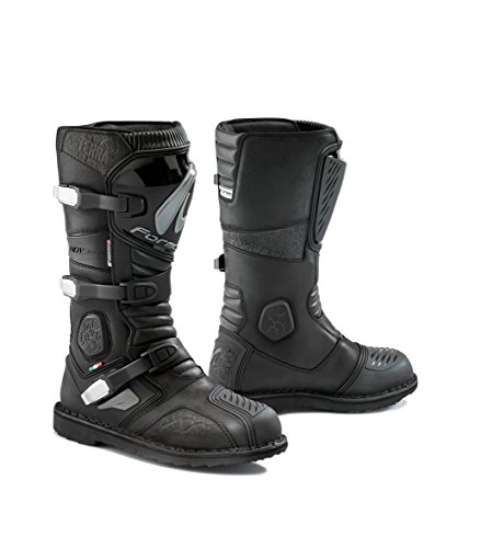 FORMA Botas de Moto con Homologación de Tipo CE, Negro, 41