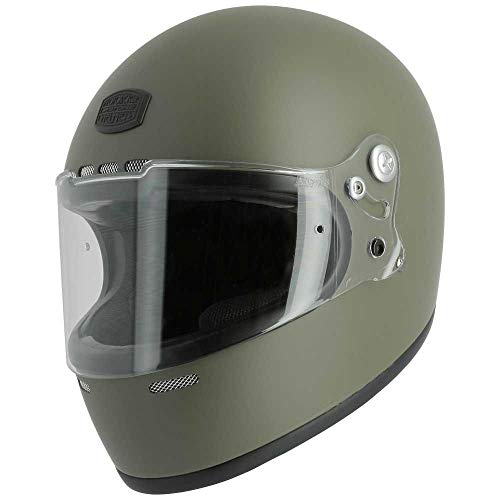 ASTONE Casco integral Vintage GT Retro Caqui Talla XS