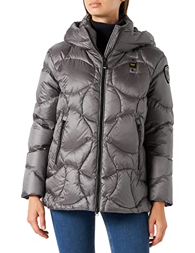 Blauer Chaqueta Corta Acolchada de Plumas, 952rl Gris Hierro INT. Rosa Cameo Oscuro, XXL para Mujer