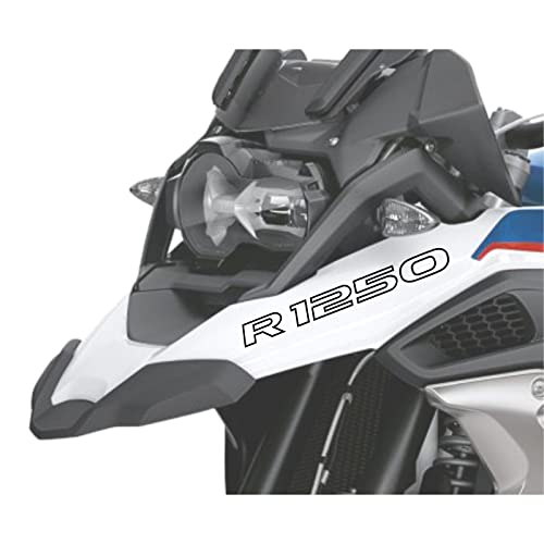 2pcs Adhesivo R1250 Compatible con BMW Motorrad R1250 GS Adventure R 1250 HP 2019 (Black)