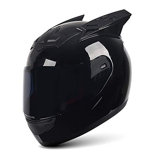 Casco Integral de Motocicleta, Aletas De Tiburón, Casco Integral Modular, Casco De Protección Con Antirreflejo Visera, Certificación ECE, Para Hombres Y Mujeres K,S(55~56cm)