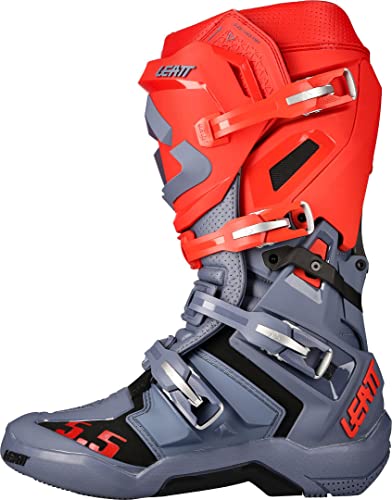 Leatt GPX 5.5 FlexLock Botas de Motocross (Grey/Red,44.5)