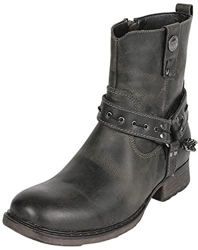 Rock Rebel by EMP Hombre Botas Negras con Remaches EU43