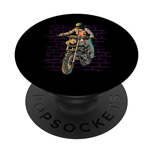 Dirt Bike Madre Motociclista - Biker Motocross Supermoto PopSockets PopGrip Intercambiable