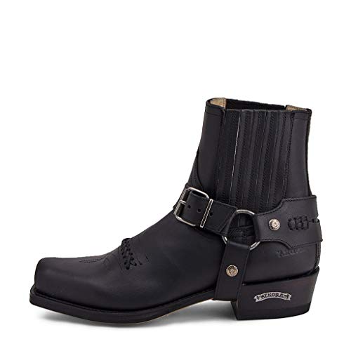 Sendra Botín Moto Modelo 6445 58 Seta Pull Oil Negro