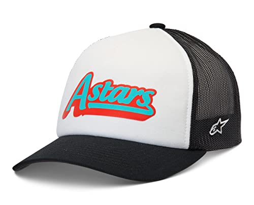 Alpinestars Delivery Trucker Hat Gorra de béisbol, Blanco/Negro, Talla única Hombres