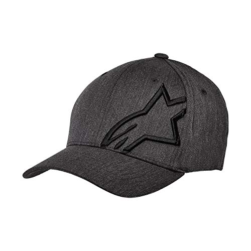 Alpinestars, Corp Shift 2 Flexfit, Gorra De Beisbol, Dk Heather Grey/Negro, S/M, Unisex-Adulto