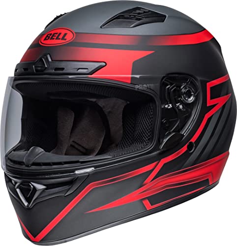 BELL Qualifier DLX Mips Raiser Casco (Black Matt/Red,XXL (63/64))